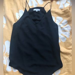 LOFT spaghetti strap V neck top, size L